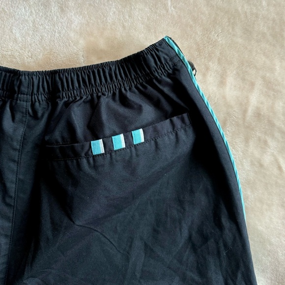 Vintage Y2K Black & Teal Adidas Trackpants - Picture 8 of 9
